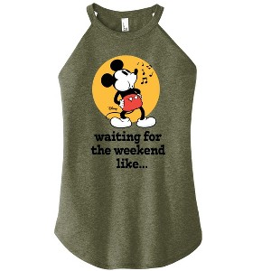 Women's - Disney - Mickey & Friends Graphic High Neck Tank - 1 of 3