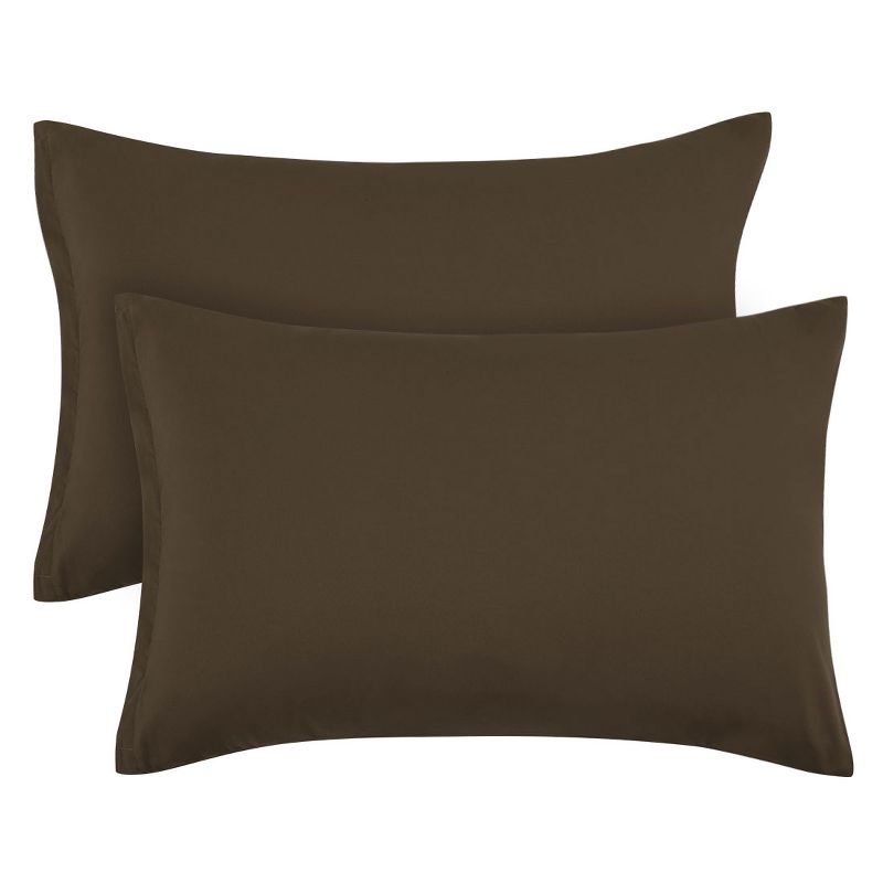 PiccoCasa Zippered 100% Brushed Microfiber Polyester Soft Pillowcases 2 Pcs, 1 of 7
