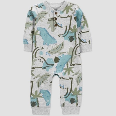 Image of Carter's Just One You® Baby Boys' Dinosaur Jumpsuit - Gray 6M