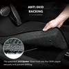 3D MAXpider Kagu Series Custom Fir All-Weather Floor Mat Liner Set for 2013 to 2021 Jeep Cherokees, Front And Back Rows, Black - 4 of 4