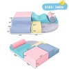 Baofuwish Soft Climb and Crawl Foam Playset 6 in 1,Childrens Foam Climbing Blocks,Soft Play Indoor Climb and Crawl Playground Area for Home - 4 of 4