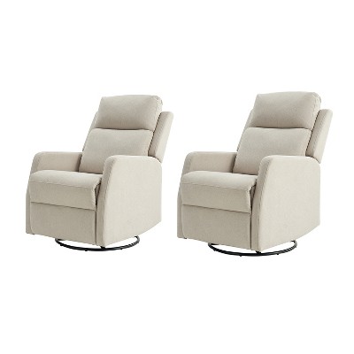 Nestor Swivel rocker Recliner Set of 2 With Swivel Function| ARTFUL LIVING DESIGN