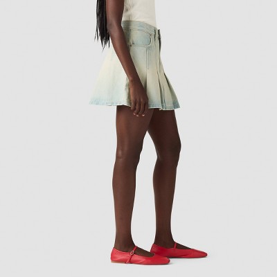 Levi's Women's Pleated Mini Skirt - On Blast - image 2