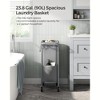 SONGMICS Laundry Basket with Wheels, Rolling Laundry Hamper, Removable Liner, Steel Frame with Handle, Blanket Storage - 2 of 4