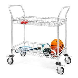 Shelving.com Wire Basket Cart - 18"d x 36"w x 41"h - 1 of 2