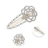 Unique Bargains Faux Pearl Camellia Hair Clips 1 Pc - 3 of 4