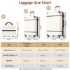 BEAFUP Hardshell Luggage Sets,  20"+24" Set of 3 Luggages and Cosmetic Case Spinner Suitcase with TSA Lock Lightweight - 3 of 4