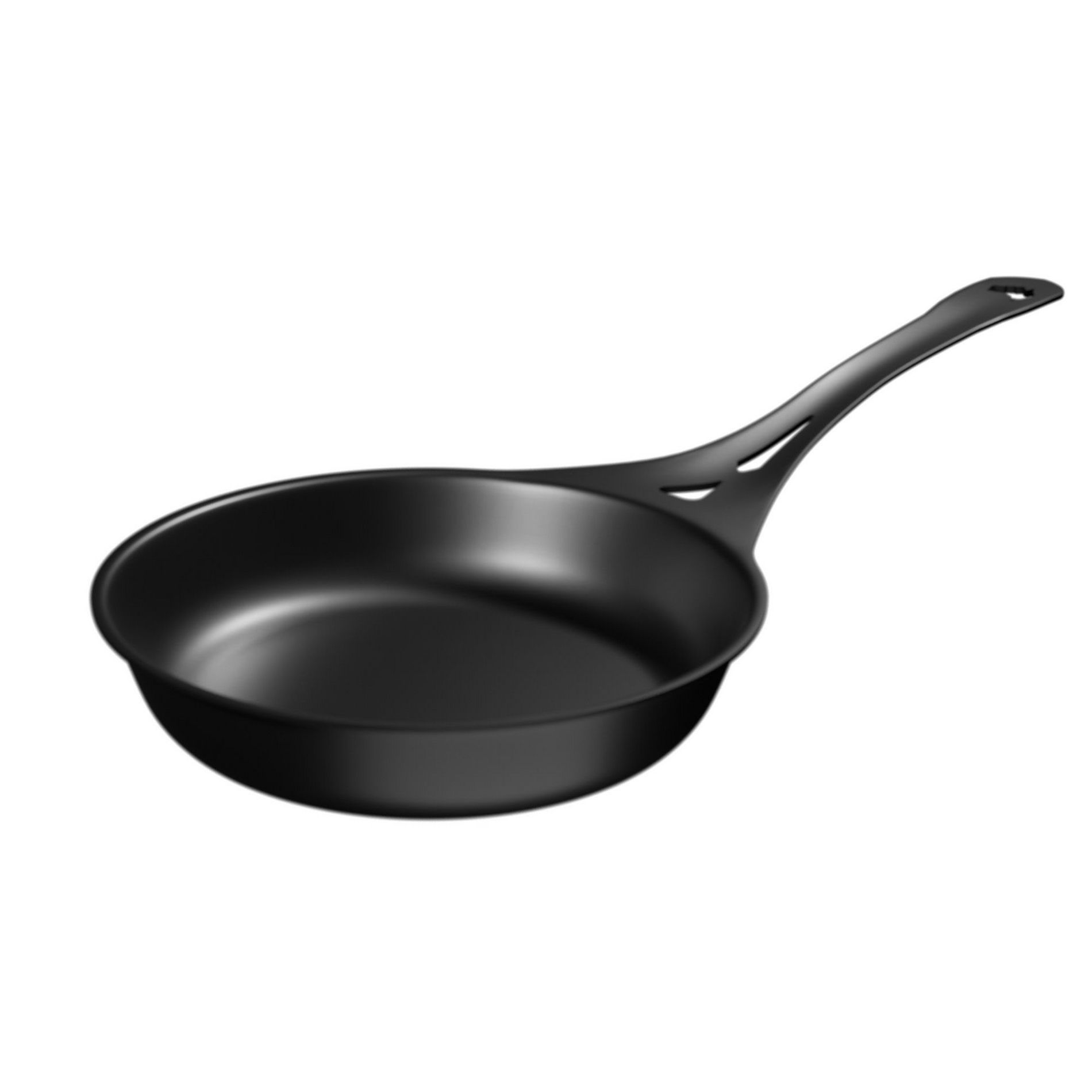 Solidteknics AUS-ION Lightning Long Handle Skillet with Lil Flippa & Pan Scraper, Iron Frying Pan - Food-Safe, Naturally Seasoned, Lightweight