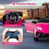 Costway 4WD 2-Seater Ride on Car, Licensed Lamborghini Kids’ Vehicles with Remote Control Black/Pink/Red - 4 of 4