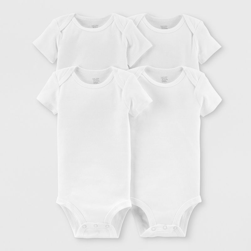 Carter's Just One You® Baby 4pk Gallery Short Sleeve Bodysuit - White, 1 of 8