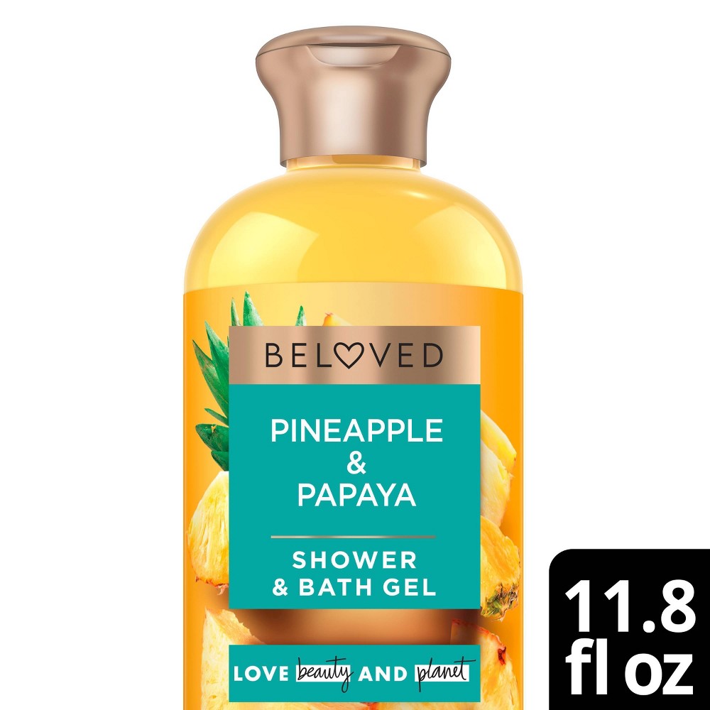 Photos - Shower Gel Beloved Pineapple & Papaya Vegan Shower & Bath Gel - 11.8 fl oz