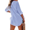 Imily Bela Women's Long Sleeve Beach Sun Protection Top V-Neck Tie Pocket Hoodie - 3 of 4