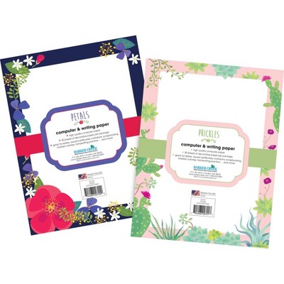 Barker Creek 100ct Computer Paper Set - Petals & Prickles