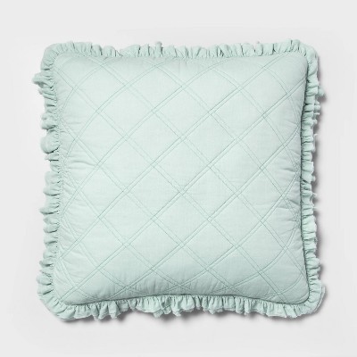 mint throw pillow