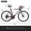 RISOKEYS City Commuting Road Bicycle 700C Tires,16 Speeds, Aluminum Alloy Frame Disc Brake Bike,City Commuting Road Bicycle for Men Women, - 3 of 4