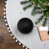 Northlight 4" Shatterproof Matte Christmas Ball Ornament - Black - 2 of 3