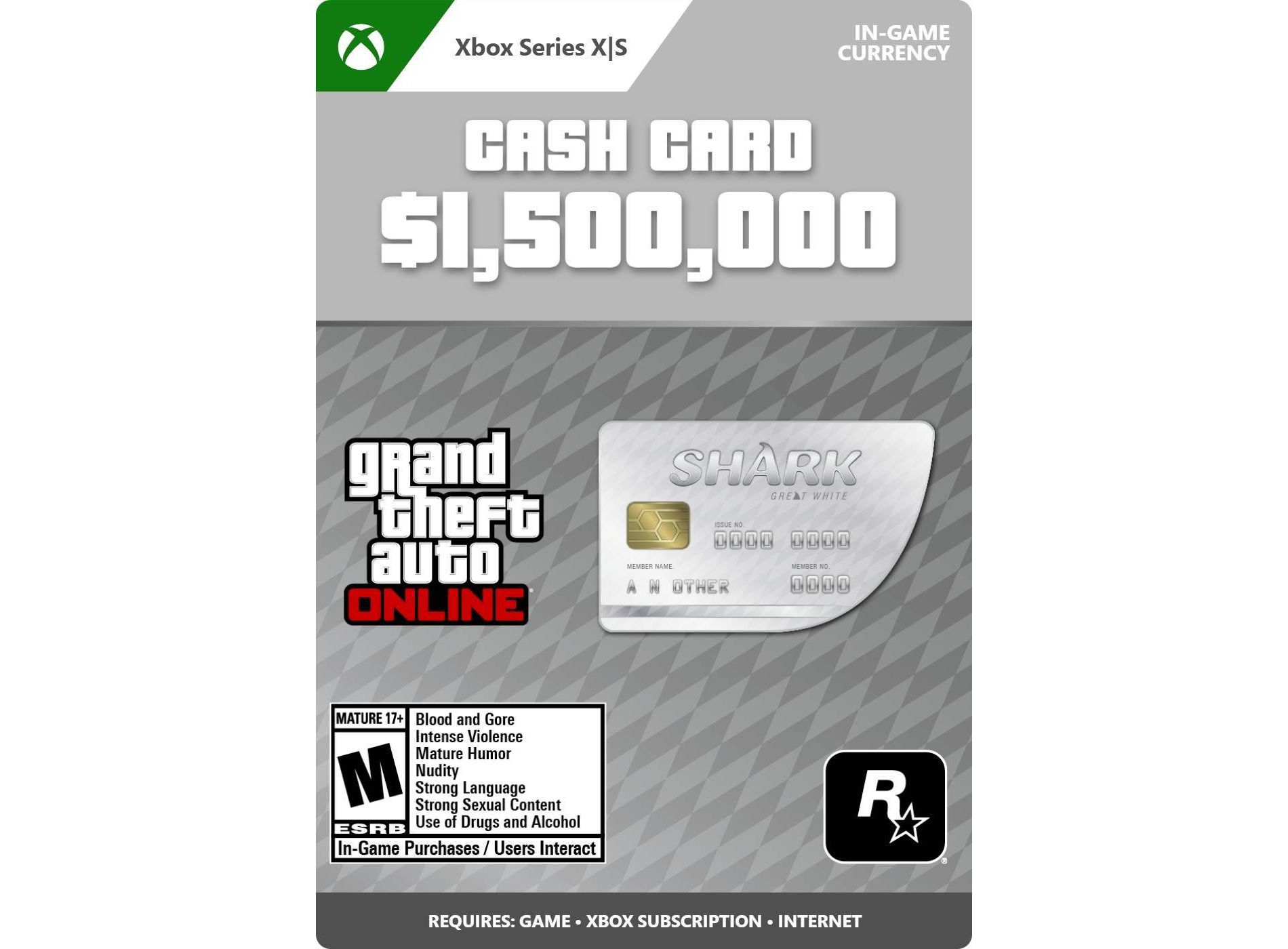 GTA Online: Great White Shark Cash Card - Xbox Series X|S (Digital)