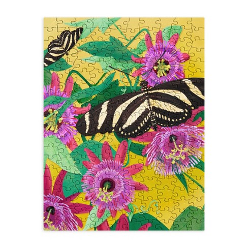 Sewzinski Butterflies On Passion Flowers 200 Piece Jigsaw Puzzle