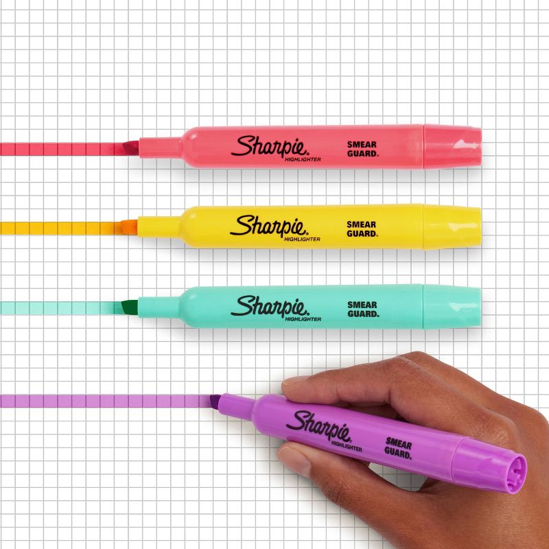 Sharpie 12pk Highlighters Tank Chisel Tip Assorted Colors, 4 of 7