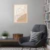 Amanti Art Graphic Shapes a Lines Poster by Elena Ristova Wood Framed Wall Art Print - 4 of 4