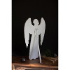 Angel Print on Wooden Easel – Holiday Display Decoration – 27"Tall Set of 2 by Kalalou - 3 of 4
