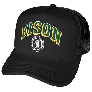 Official North Dakota State University Classic Seal Foam Snapback Trucker Hat - for Men and Women Black, Black, One Size - 1 of 4