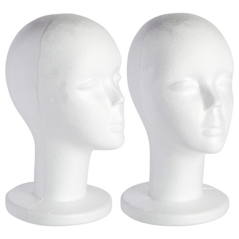 Juvale Female Foam Mannequin Head, Wig Display (11.8 In, 2 Pack) : Target