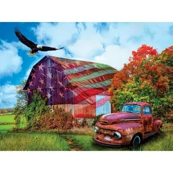 Sunsout Patriotic Meadows 1000 pc  Fourth of July Jigsaw Puzzle 30162