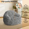 Soft Fluffy Bean Bag Chair for Adults Foam Filled Living Room Bean Bags with Armrest - 4 of 4
