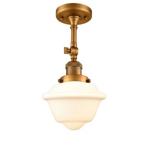 Oxford - 1 Light Semi-Flush Mount In Traditional Style-12.5 Inches Tall and 7.5 Inches Wide - 1 of 3