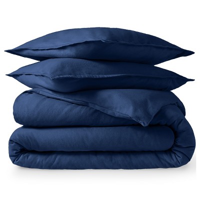 Cotton Flannel Duvet Cover & Sham Set by Bare Home