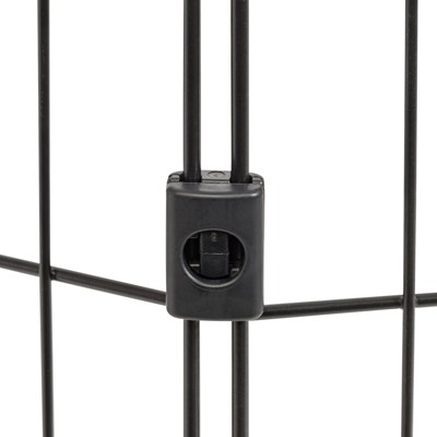 IRIS USA 36" Black Metal 8-Panel Pet Playpen