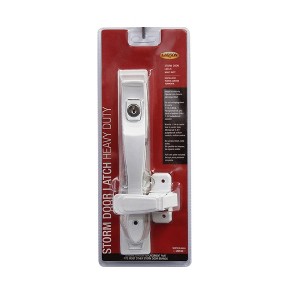 Larson CH2010301 Heavy Duty Push Button Keyed Latch, White - 1 of 1