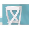 FONTOI 3-Tier Side Table with Square Tabletop, Bedside Table with 2 Storage Shelves, Nightstand for Living Room, Bedroom, White, 11.5"*32"*11.5" - 4 of 4