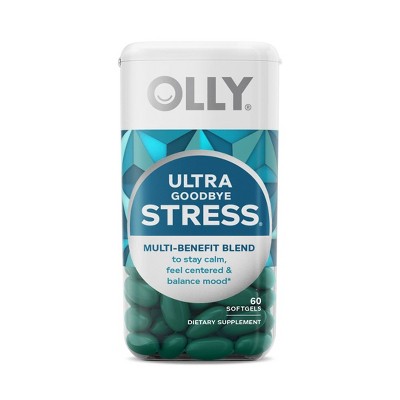 Olly Ultra Strength Goodbye Stress Relief Softgels Supplement - 60ct