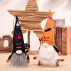 Halloween Faceless Pumpkin Dolls Bearded Gnomes Ornament With Lights Layout Props Home Decoration Accessories - 3 of 4