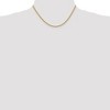 Black Bow Jewelry 2.75mm 14k Yellow Gold, Diamond Cut Solid Rope Chain Necklace - 2 of 4