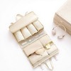 Anna-Kaci Multi-Compartment Hanging Organizer Bag with Zipper and Buckle Straps 29x17.5in - Light Beige - 3 of 4