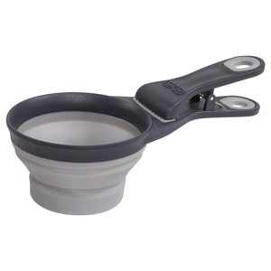 Dexas Pet Food Scoop For All Animals, Rubber 1 cup, Gray - 1 of 3