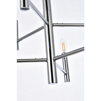 Carmella Chrome 6-Light Metal Pendant