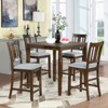 Lyngins Modern Dining Chairs with Backrest,Upholstered Kitchen Chairs Set of 4 with Wood Legs,Linen Chairs for Kitchen,Dining Room - 2 of 4