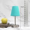 Creekwood Home 10.5" Iconic Mini Sand Nickel Table Lamp - 4 of 4
