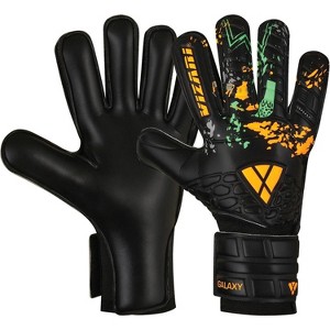 Vizari Kids Training Goalkeeper Gloves - Youth Soccer Goalie Gloves with Finger Protection & Grip Size-7,Black - 1 of 3