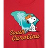 Women's - Peanuts - South Carolina Snoopy Golf Cropped Graphic T-Shirt - 2 of 4