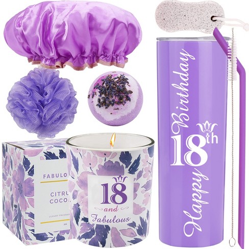 18 & Fabulous 20oz Stainless Steel Tumbler 18 Birthday Decorations for Girls, 18th Birthday Gifts for Girls, Happy 18th Birthday Decorations for Girls