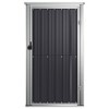 vidaXL Garden Tool Shed Anthracite 34.6"x35"x63.4" Galvanized Steel - 3 of 4