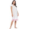 Casual Nights Women's Lace Short Sleeve Nightgown - 2 of 4