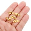 Unique Bargains Metal Bulk Elegant DIY Crafts Jewelry Making Initial Pendants 50 Pcs - 4 of 4