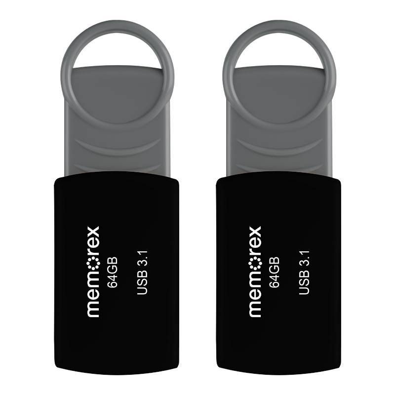 Memorex 64GB USB 3.1 2pk Flash Drive - Black, 4 of 7