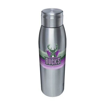  NBA Milwaukee Bucks 17oz Retro Stripe Stainless Water Bottle 